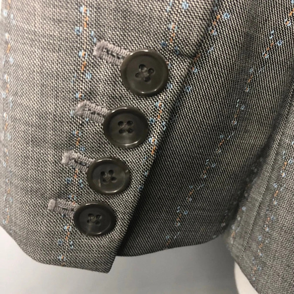 Yigal Azrouel Gray Wool Tuxedo Blazer Size 6 - Picture 5 of 11